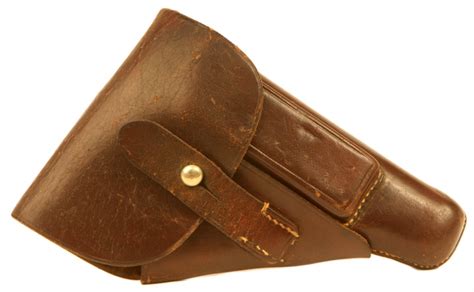 Wwii Nazi Walther Ppk Leather Holster Militaria
