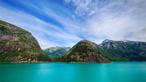 Photo Alaska Usa Nature Mountain Sky Lake Scenery 2560x1440