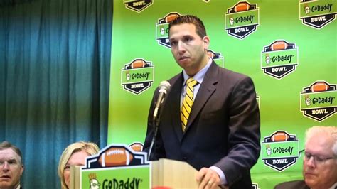 Toledo Head Coach Matt Campbell At Godaddy Press Conference Youtube