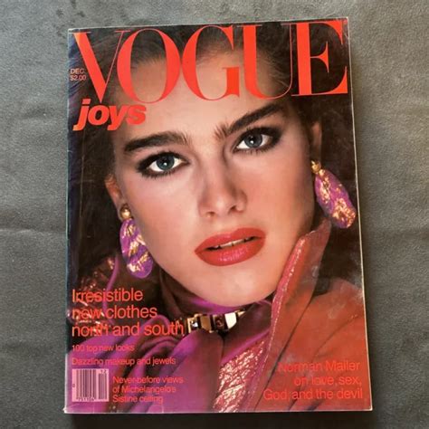 Vintage Original Vogue Magazine December 1980 Brooke Shields Cover