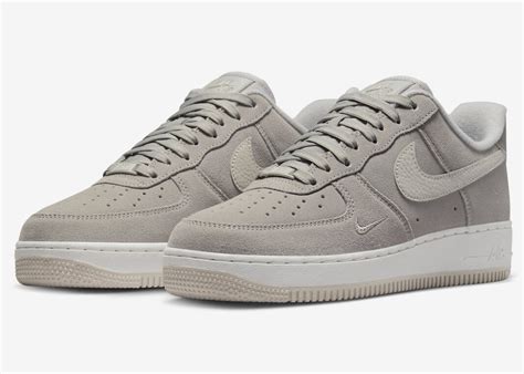 Nike Air Force 1 Low Grey Suede Fb8826 001 Release Date Sbd