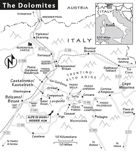 Where Are The Dolomites In Italy Map Map
