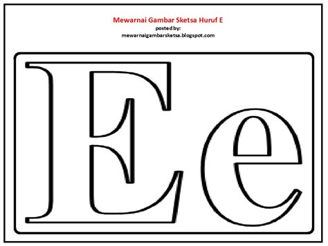 Mewarnai Huruf Abjad Kecil