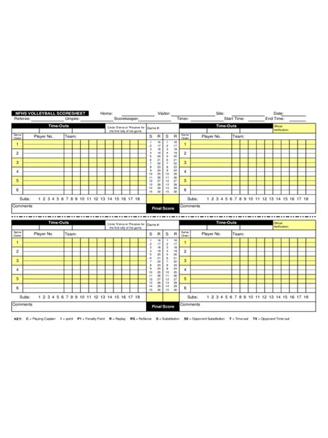 Usa Volleyball Official Scoresheet Printable Printable Word Searches