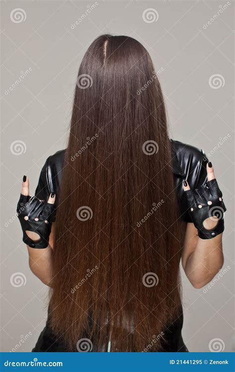 Evil Hair Stock Image Image Of Black Woman Long Gloves 21441295