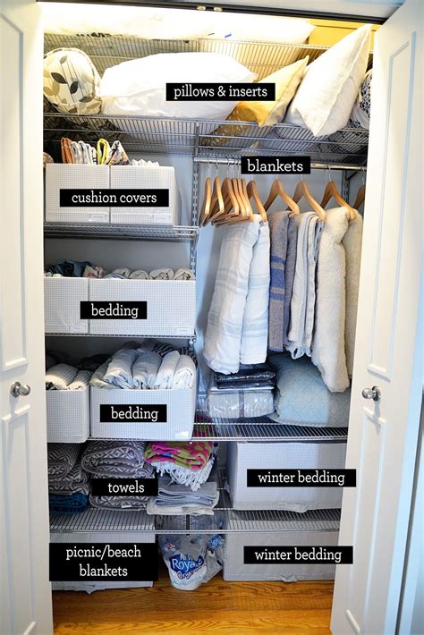 Linen Closet Organization Ideas in 2020 | Linen closet organization, Home organization, Closet 