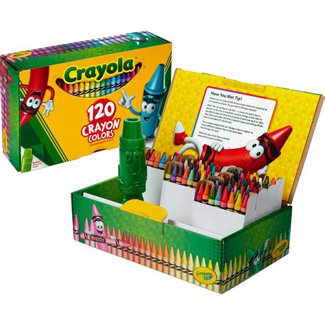 Crayola 120 Crayons Assorted 120 Box Best Office Group