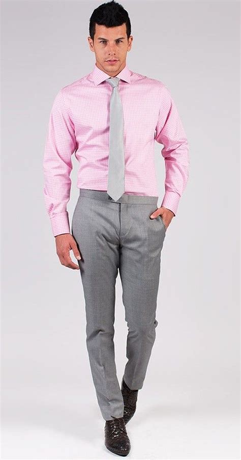 Pink Graph Check Shirt The Bold Checks On This White And Soft Pink