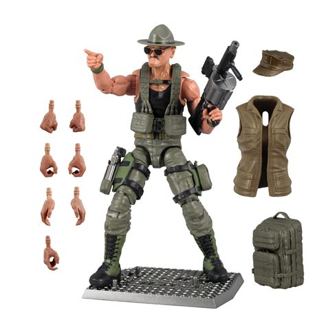 Sgt Slaughter Action Force Valaverse Series Gi Joe Classified Figure