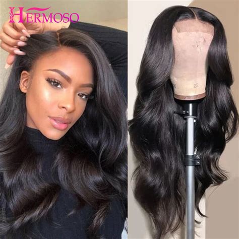 Hermoso Body Wave 13x4 Hd Lace Front Wig Brazilian Remy Human Hair Wigs