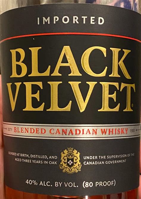 Black Velvet Blended Canadian Whisky 40 750ml Spirit Radar