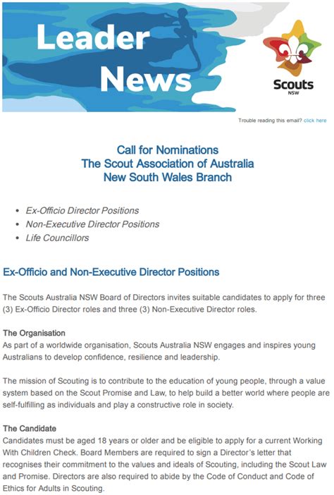 Leader News Scouts Nsw