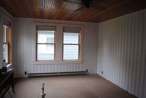 Painting Knotty Pine Paneling Before And After Warehouse Of Ideas