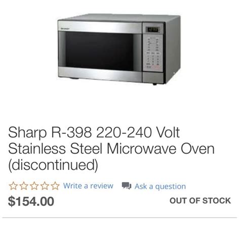Sharp R 398 Microwave Oven 34l Tv And Home Appliances Kitchen