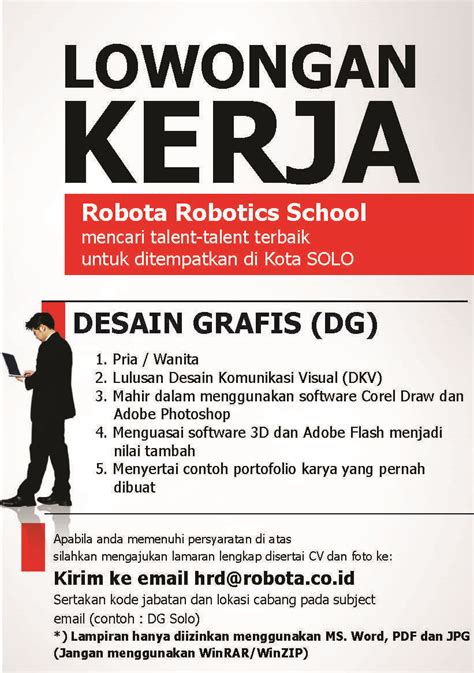 21+ contoh poster pendidikan lengkap dengan penjelasan & gambar menarik. Lowongan Kerja Desain Grafis dan Guru Robotik | KASKUS