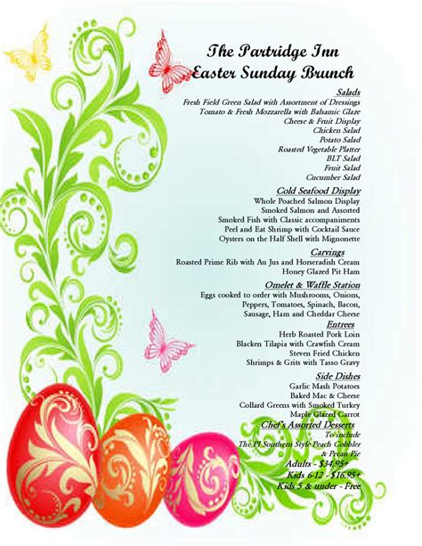 Maybe you would like to learn more about one of these? Easter Brunch at the Partridge Inn by sarah jones - Issuu