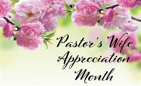 Pastors Wife Appreciation Month Pfwb