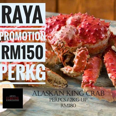 Since our products are perishable, we cannot guarantee that shipments will be in the same condition. Alaska King Crab Malaysia