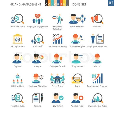 Human Resources And Management Flat Stock Vector Colourbox