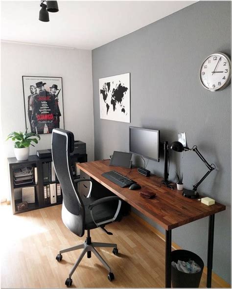 Small Home Office Ideas For Men Masculine Interior Designs Home Office Setup Office