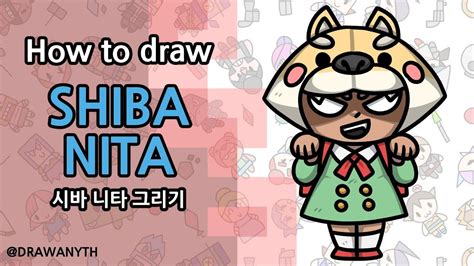 How To Draw Shiba Nita Brawl Stars New Skin Youtube