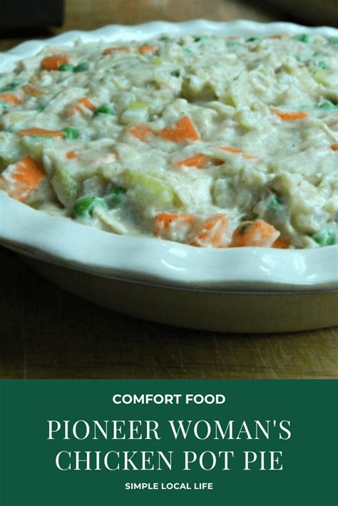 Its only crust is a square of puff pastry placed over the top of the bowl, which rises and browns beautifully. Pioneer Woman's Chicken Pot Pie | Recipe in 2021 | Pioneer ...