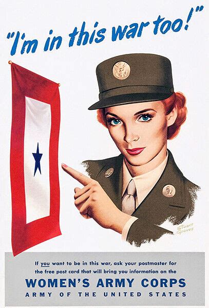 i m in this too woman army corps 1944 world war ii propaganda poster ebay