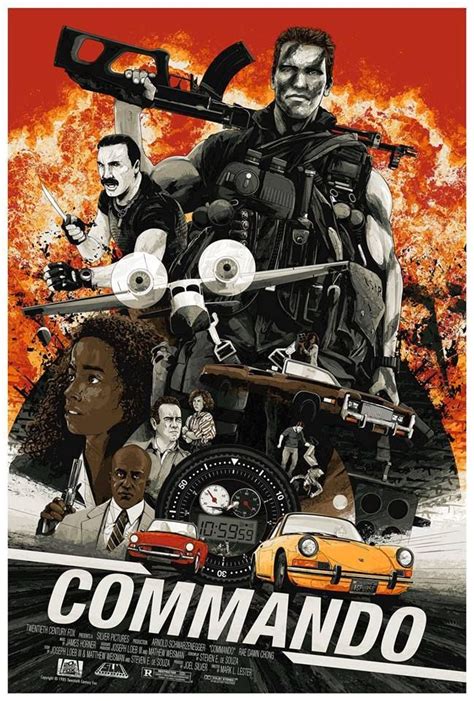 Commando 1985 649 X 960 Movie Artwork Movie Poster Art Movie