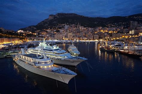 Hd Wallpaper Monaco Monaco Ville Flat Blue Port Rich Boat Coast