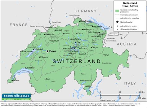 Printable Switzerland Map