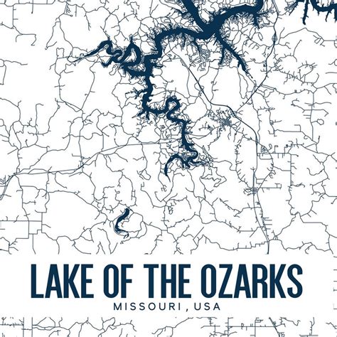 Printable Lake Of The Ozarks Mile Marker Map Prntbl