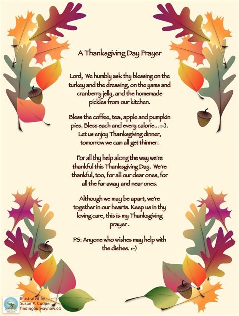 Thanksgiving Day Prayer Poem Search Pinterest Poem
