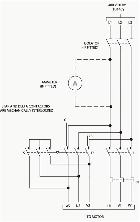 schneider star delta starter wiring diagram