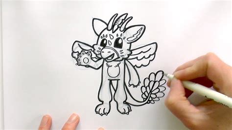 How To Draw A Cartoon Telephone The Angel Dragon Zooshii