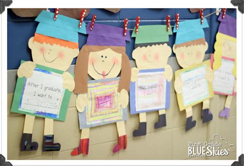 End of the year craft te reminder of friends they ve. End of the Year Graduation Craft | First Grade Blue Skies ...