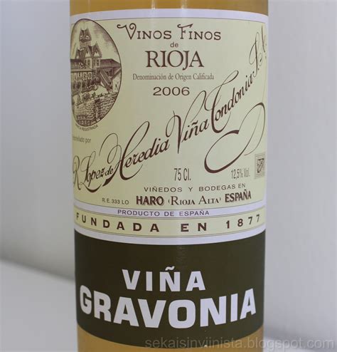 Sekaisin Viinistä López De Heredia Viña Gravonia 2006