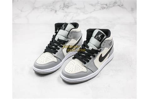 Underfoot, the midsole houses the usual air for cushioning. best replicas 2020 Air Jordan 1 Mid SE "Smoke Grey" 554724 ...