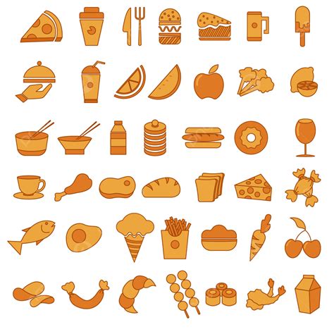 Food Packing Design Vector Png Images Food Icon Vector Design Pack