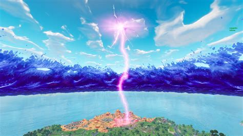 Fortnites Sky Rift Just Shot Out Lightning Into A Specific Spot On The