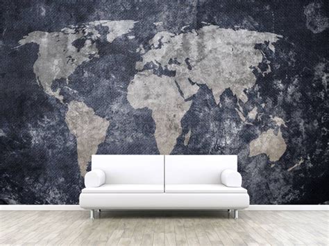 Vintage Old World Map Self Adhesive Peel And Stick 3d Etsy Wall