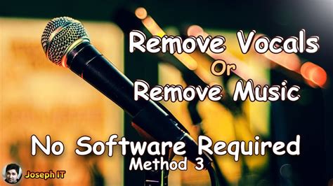 Remove Vocals Or Remove Music Online Make Karaoke Online With No