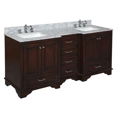Is a traditional white color vanity for your dream bathroom decor. KBC Nantucket 72" Double Bathroom Vanity Set & Reviews ...