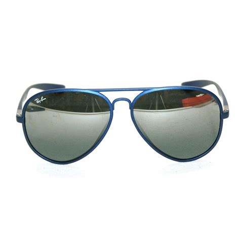 ray ban ray ban liteforce matte metallic blue sunglasses rb4180 6015 88 3n ray ban rb4180