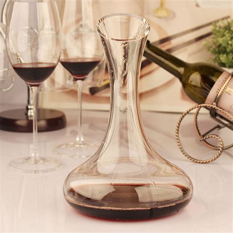 1500ml Elegant Lead Free Crystal Glass Wine Decanter Red Wine Carafe Aerator Wine Pourer Alex Nld