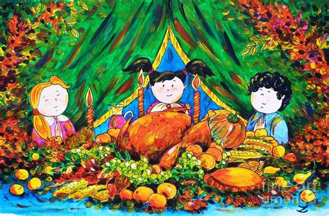 Thanksgiving Day Painting By Zaira Dzhaubaeva Fine Art America