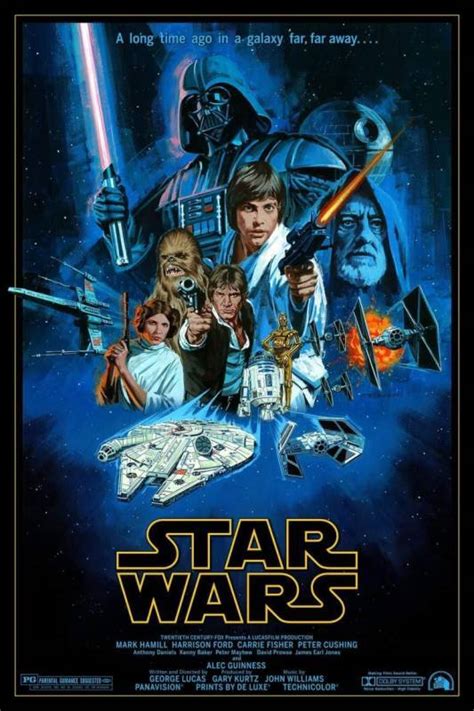 Star Wars A New Hope By Paul Mann Movie Poster Screen Print