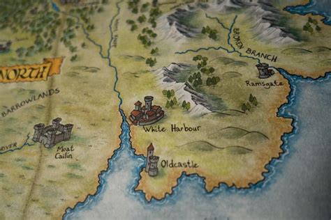 White Harbor Hand Drawn Westeros Map Detail By Klaradox On Deviantart