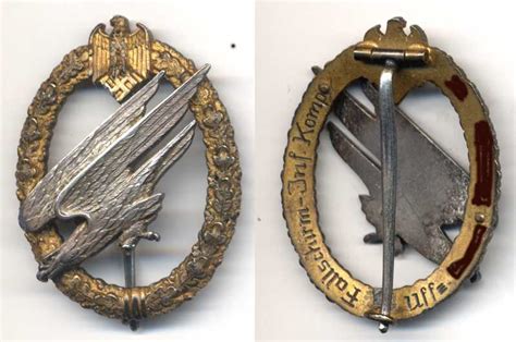 Army Parachutist Badge Type 1 Transitional Germany Third Reich