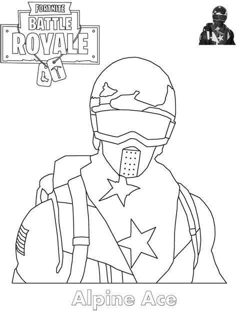 Fortnite battle royale coloring page omega max level. Coloriages et dessins Fortnite : Hiver et ski - Breakflip ...