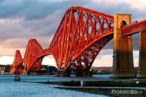 The Forth Bridge Is A Cantilever Bridge That Spreads Across The Firth
